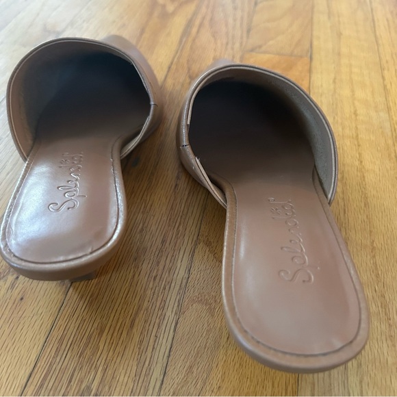 Splendid Tan Pointed Toe Kitten Heel Mule, Size 6. New in Box - Picture 4 of 6